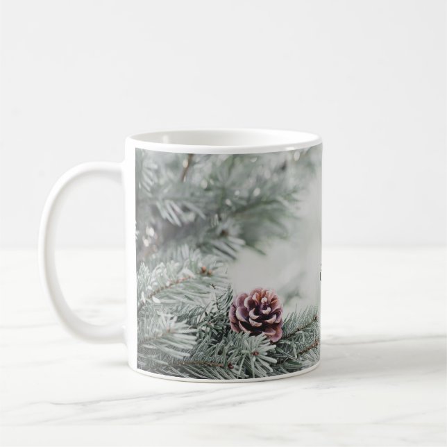 Taza De Café Feliz Navidad y Feliz Año Nuevo (Izquierda)