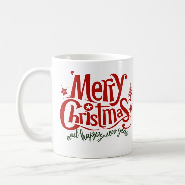Taza De Café Feliz navidad y feliz año nuevo (Izquierda)