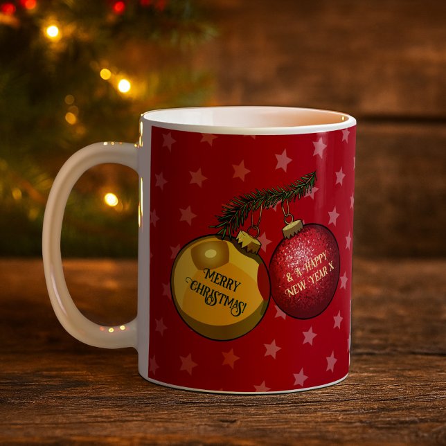 Taza De Café Feliz Navidad y Feliz Año Nuevo (Subido por el creador)