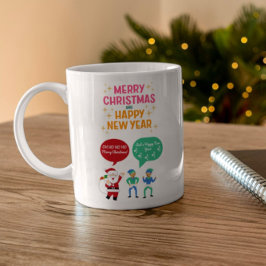 Taza De Café Feliz Navidad y Feliz Año Nuevo