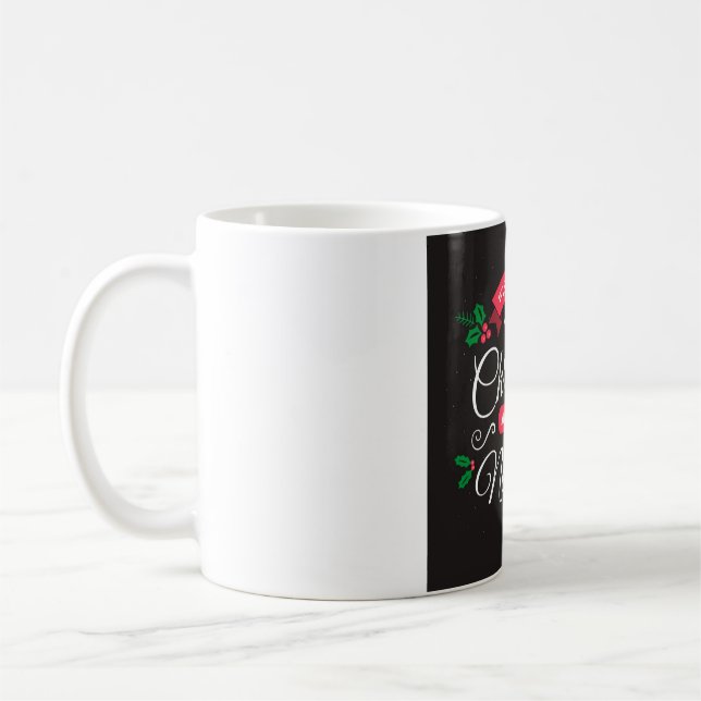 Taza De Café Feliz Navidad y Feliz Año Nuevo (Izquierda)