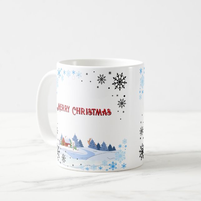 Taza De Café Feliz Navidad y Feliz Año Nuevo (Anverso izquierdo)