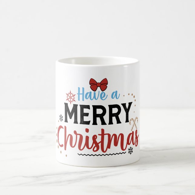 Taza De Café Feliz Navidad y Feliz Año Nuevo | Festividad (Centro)