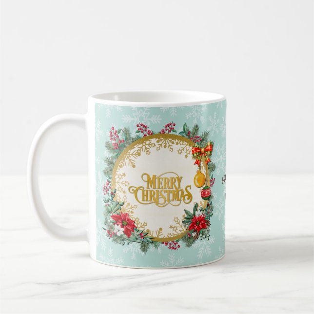 Taza De Café Feliz Navidad y Feliz Año Nuevo por amor (Izquierda)