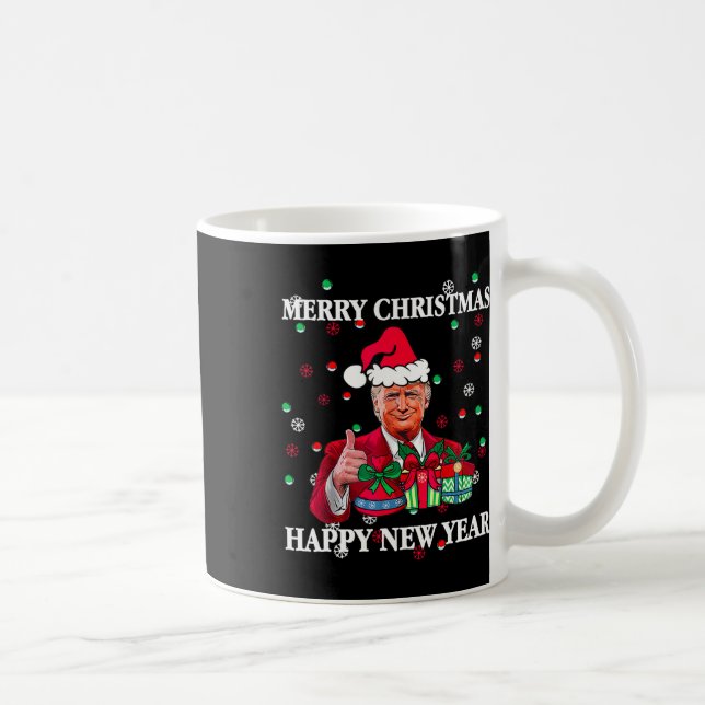 Taza De Café Feliz Navidad Y Feliz Año Nuevo Trump (Derecha)