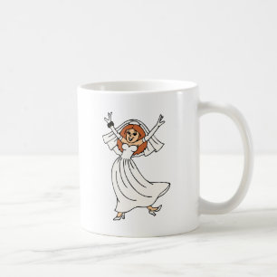 Taza De Café Feliz Novia en el día de la boda