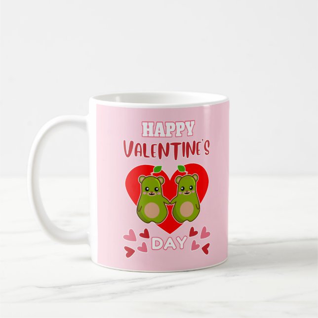 Taza De Café FELIZ Par De Oso Amigo De ValENTINE (Izquierda)