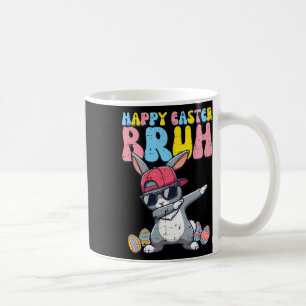 Taza De Café Feliz Pascua Bruh Conejo Dab Conejo Baile Niños