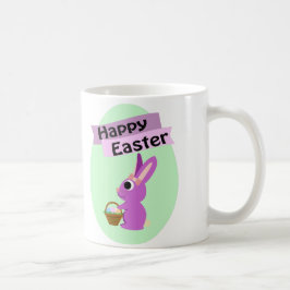 Taza De Café ¡Feliz Pascua! Conejo rosa