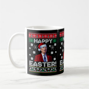 Taza De Café Feliz Pascua Funny Joe Biden Santa Navidades
