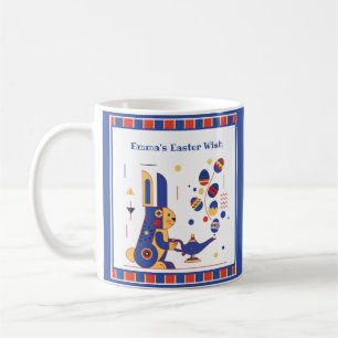 Taza De Café Feliz Pascua Lindo Personalizado agrega tu texto