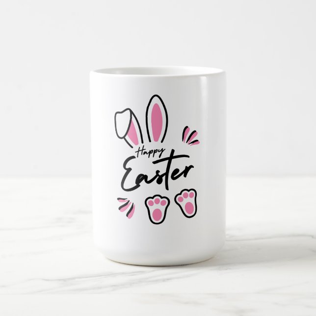 Taza De Café Feliz Pascua (Rosa) (Centro)