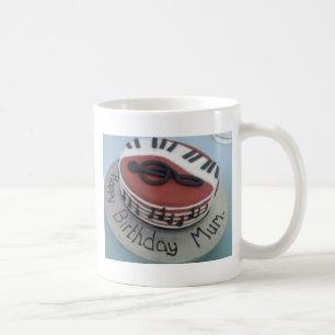 Taza De Café Feliz pastel de mamá de cumpleaños