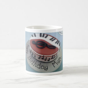 Taza De Café Feliz pastel de mamá de cumpleaños