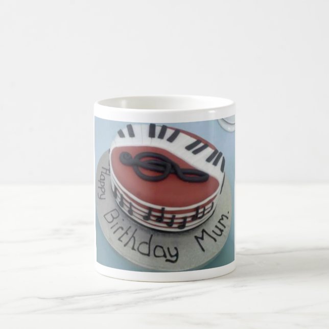 Taza De Café Feliz pastel de mamá de cumpleaños (Centro)