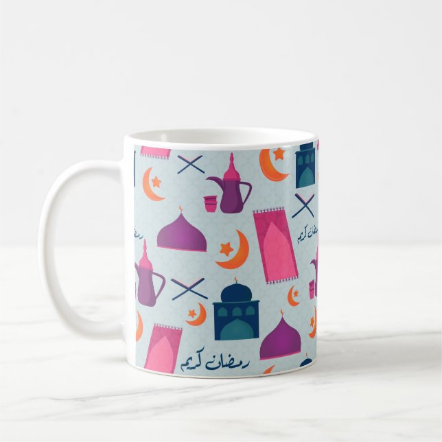 Taza De Café Feliz patrón de Ramadán (Izquierda)