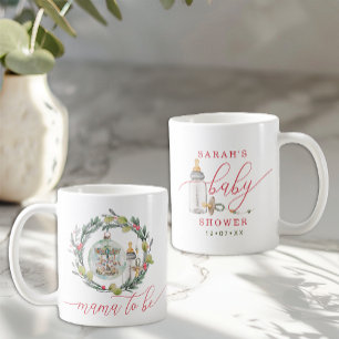 Taza De Café Feliz pequeño Baby Shower, mi futuro Keepsake Mug