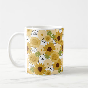 Taza De Café Feliz perro samoyano en la madre del perro del jar