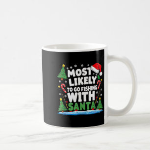 Taza De Café Feliz Pescado de Navidad Payaso Pez Santa Bigfoot