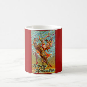 Taza De Café Feliz Poster retro de Halloween