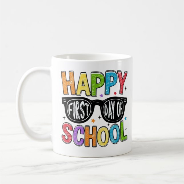 Taza De Café 🌈 📚 feliz primer día de clases (Izquierda)