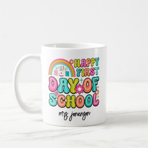 Taza De Café Feliz Primer Día de Escuela 