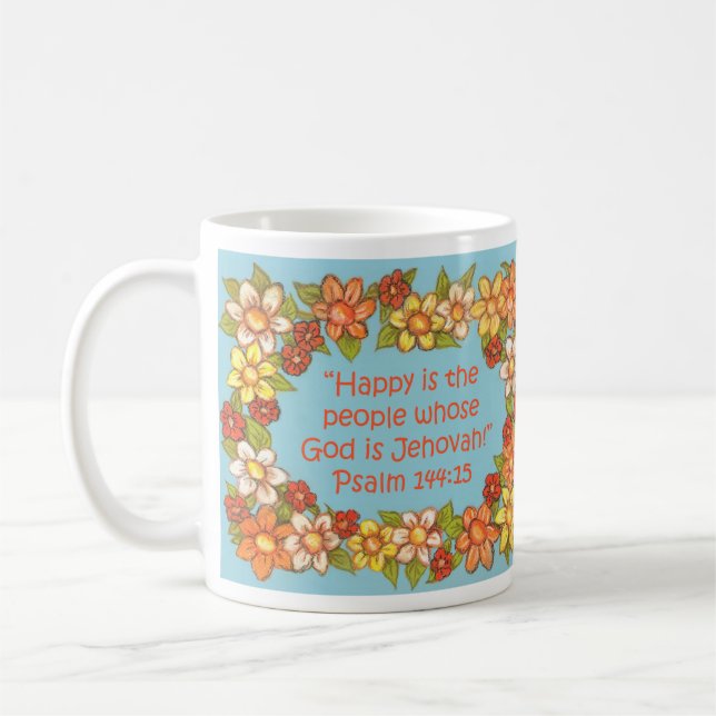 Taza De Café Feliz pueblo, Dios es el demonio de las escrituras (Izquierda)