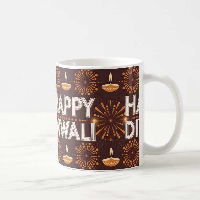 Taza De Café Feliz regalo de Diwali (Derecha)