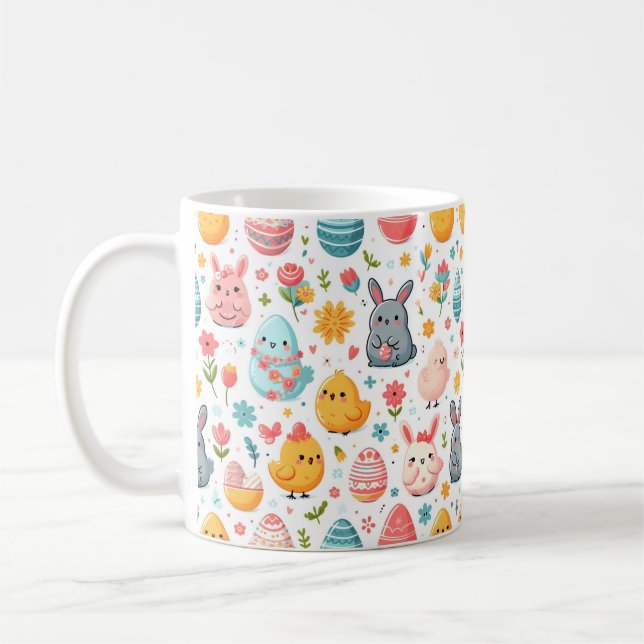 Taza De Café Feliz regalo de Pascua (Izquierda)