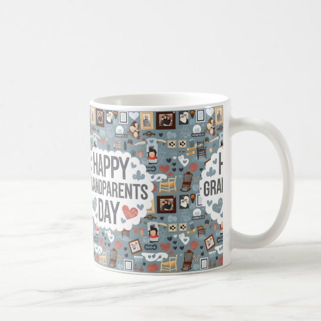 Taza De Café Feliz regalo del Día de los Abuelos (Derecha)