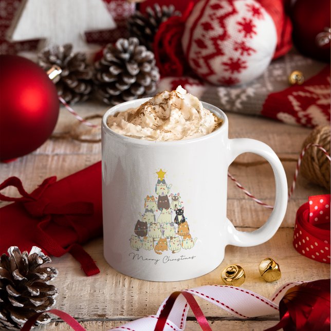 Taza De Café Feliz regalo personalizado de café navideño (Merry Christmas Coffee Mug Personalized Gift)