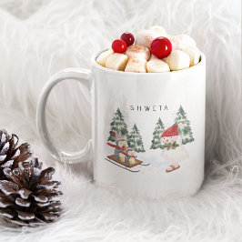 Taza De Café Feliz regalo personalizado de café navideño