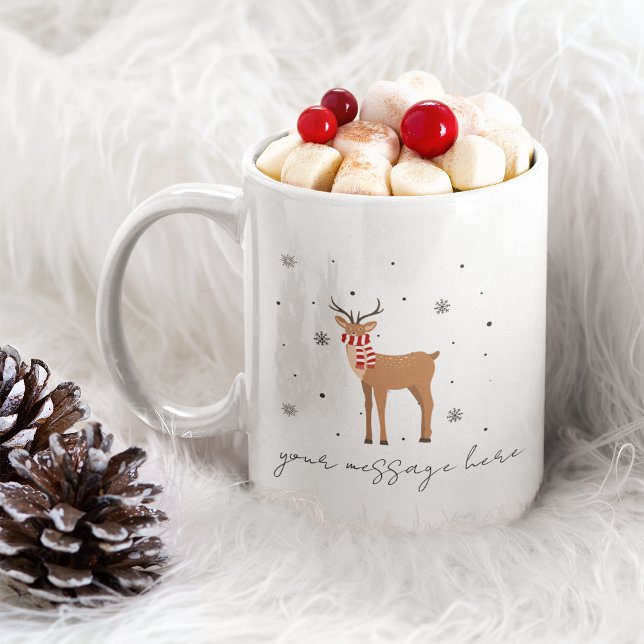 Taza De Café Feliz regalo personalizado de café navideño (Merry Christmas Coffee Mug Personalized Gift)