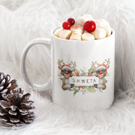 Taza De Café Feliz regalo personalizado de café navideño