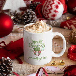 Taza De Café Feliz regalo personalizado de café navideño