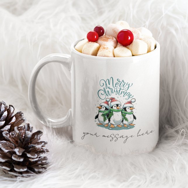 Taza De Café Feliz regalo personalizado de café navideño (Merry Christmas Coffee Mug Personalized Gift)