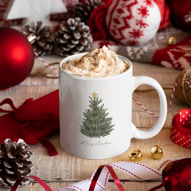 Taza De Café Feliz regalo personalizado de café navideño (Merry Christmas Coffee Mug Personalized Gift)