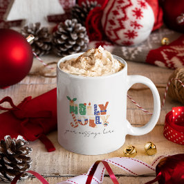Taza De Café Feliz regalo personalizado de café navideño