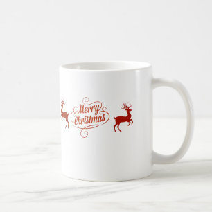 Taza De Café Feliz reno navideño