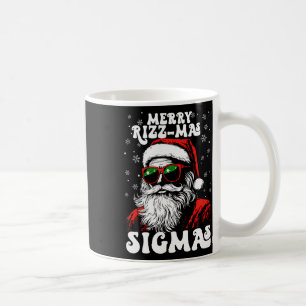 Taza De Café Feliz Rizz Mas Sigmas Divertido Gen Alpha Navidad