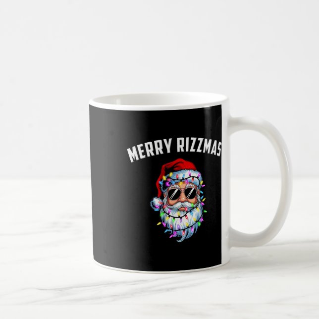 Taza De Café Feliz Rizzmas Escuela para Niños Gracioso Santa Cr (Derecha)