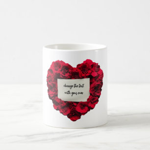 Taza De Café Feliz Rosa de San Valentín