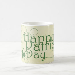 Taza De Café Feliz Rústico del Día de San Patricio