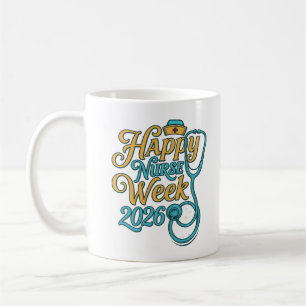Taza De Café Feliz Semana de las Enfermeras 2026 Diseño de Cami