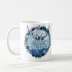 Taza De Café Feliz Solsticio De Invierno - Celebra La Temporada