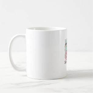 Taza De Café Feliz sonrisa de Pascua Face Retro Conejo Conejo C