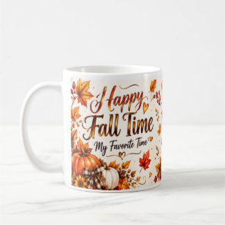 Taza De Café Feliz tiempo de otoño – Mi época favorita | Otoño