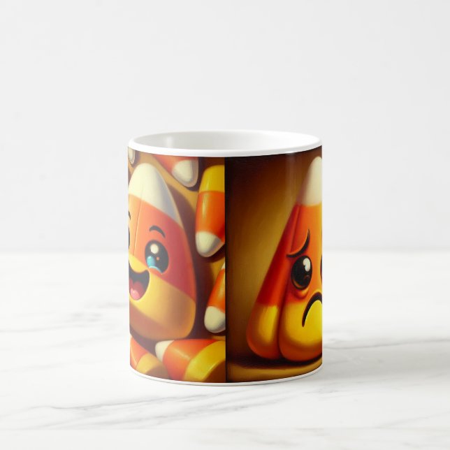 Taza De Café Feliz Triste Candy Corn (Centro)