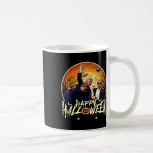 Taza De Café Feliz triunfo de Trump en Halloween 2024