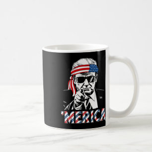 Taza De Café Feliz Trump Vintage 4 De Julio Patriótico merica A
